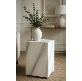 Artifacts Gray Square Cavino End Table