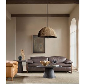 Jericho Dark Brown 89" Power Reclining Sofa with USB Charging