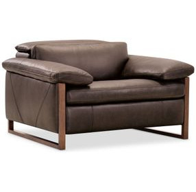 Jericho Dark Brown Power Recliner with USB Charging