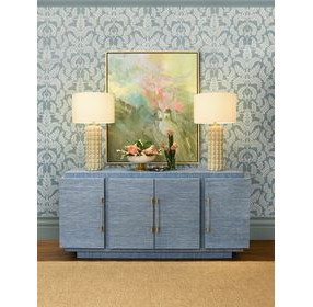 Steele Blue 4 Door Buffet