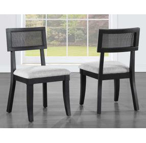 Colvin Black Cane Side Chair Set of 2