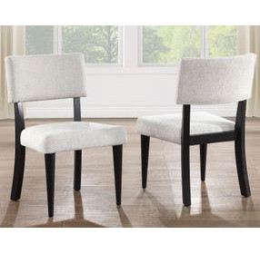 Colvin Black and White Side Chair Set of 2