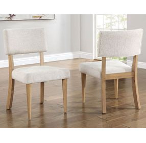 Colvin Brown and White Side Chair