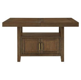 Garland Brown Extendable Rectangular Storage Counter Height Dining Room Set