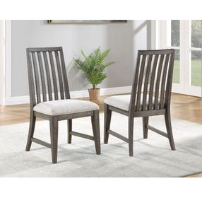 Riverdale Black Slat Back Side Chair Set of 2