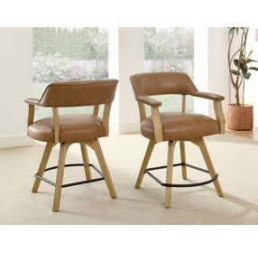 Rylie Brown Swivel 24″ Counter Height Captains Chair