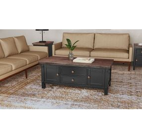 Stormy Ridge Chicory Black and Brown Occassional Table Set