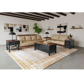 Stormy Ridge Chicory Black and Brown Occassional Table Set