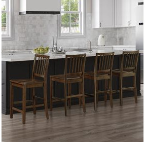 Joplin Brown Counter Height Chair Set of 2