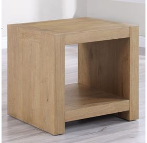 Aubrey Brown Square End Table