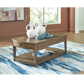 Burkbyer Brown Rectangular Occasional Table Set