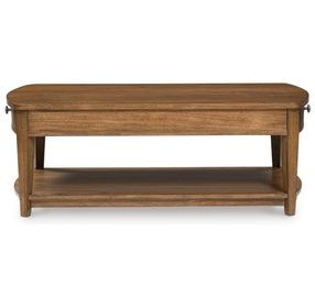 Burkbyer Brown Rectangular Occasional Table Set