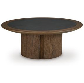 Dontayne Warm Brown and Dark Gray Occasional Table Set