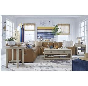 Sunset Cove Sanibel Brown Rectangular Chairside End Table