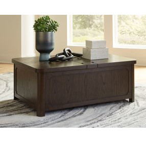 Breckington Dark Brown Rectangular Coffee Table