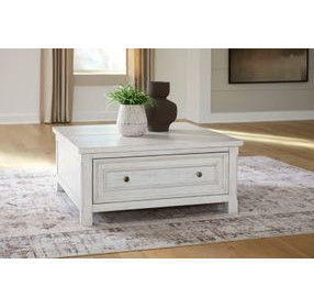 Robbinsdale Antique White Lift Top Occasional Table Set