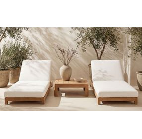 Enzo Natural Outdoor Rectangular Side Table