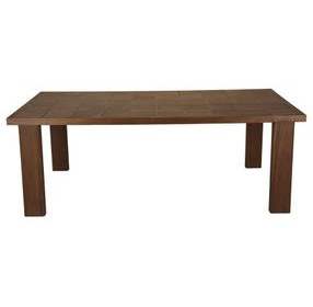 Marina Brown Outdoor Rectangular Dining Room Set