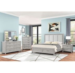 Fiona Mist Gray Rectangular Dresser Mirror