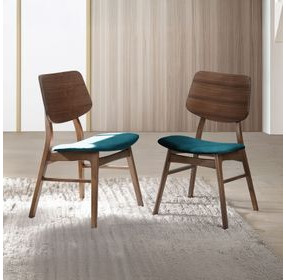 Oscar Teal Upholstered Dining Chair Set of 2