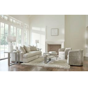 Tempo Larza and Satin Nickel Occassional Table Set