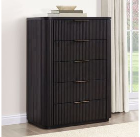 Henry Espresso 5 Drawer Chest
