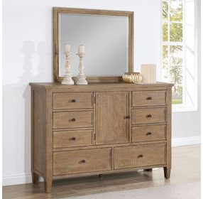 Riverdale Brown Dresser and Mirror