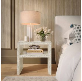 Derry Cream Open Nightstand