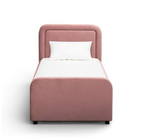 Briella Salmon Performance Velvet Upholstered Panel Storage Trundle Bedroom Set