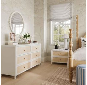 Patty White 2 Drawer Nightstand