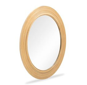 Tanya Natural Round Wall Mirror