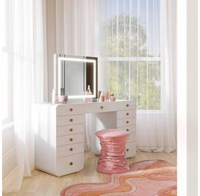 Lola Transparent 25" Rectangular Vanity Mirror with LED Panel