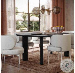 Jodie Black Ash 68" Rectangular Dining Table