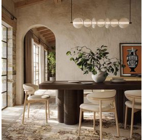 Bambi Dark Brown Rectangular Dining Room Set