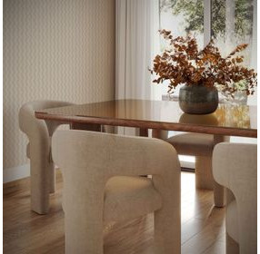 Malone Taupe Performance Fabric Upholstered Dining Chair