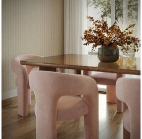 Malone Blush Performance Fabric Upholstered Dining Chair