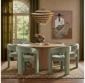 Sahara Natural Driftwood Round Dining Room Set