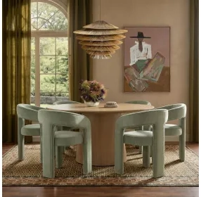 Sahara Natural Driftwood Round Dining Room Set