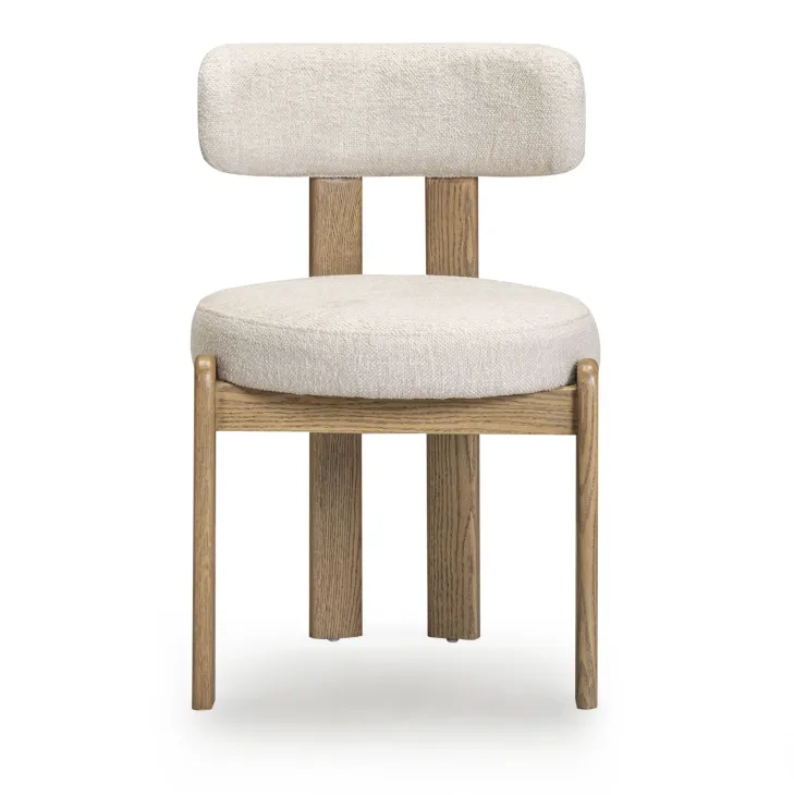 Odessa Cream Performance Fabric Upholstered Dining Chair