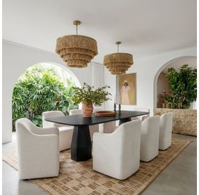 Brocha Black Rectangular Dining Room Set