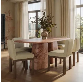 Gladyss Honey Oval Dining Room Set