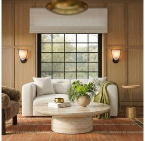 Tarra Cream Performance Fabric 86" Modular Loveseat
