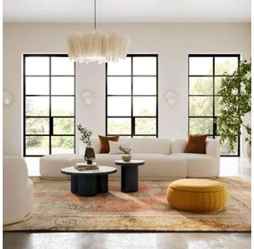 Fickle Cream Boucle 3 Piece Chaise Modular 144" Sofa