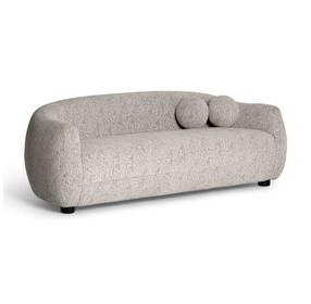 Judy Black and White 80" Sofa