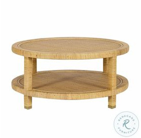 Amara Natural Rattan Round Occassional Table Set