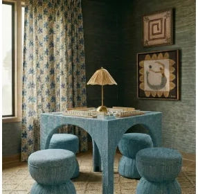 Tomlin Teal Square Game Room Set