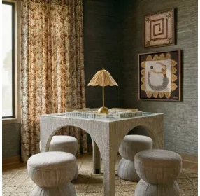Tomlin Beige Square Game Room Set