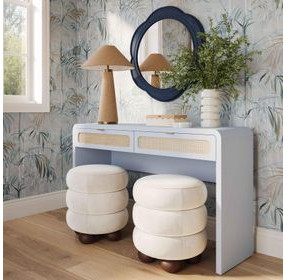 Patty Pastel Blue Home Office Console Desk