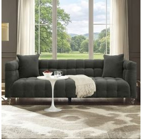 Bea Grey Velvet 91" Sofa
