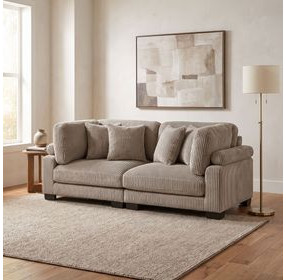 Traverse Taupe 90' Loveseat